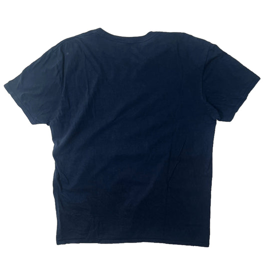 Navy Blue t-shirt on a white background