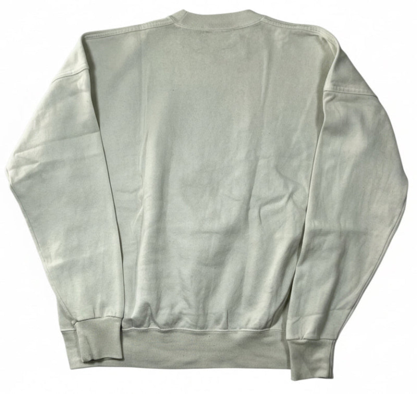 White Cotton and Polyester crewneck sweatshirt, back view