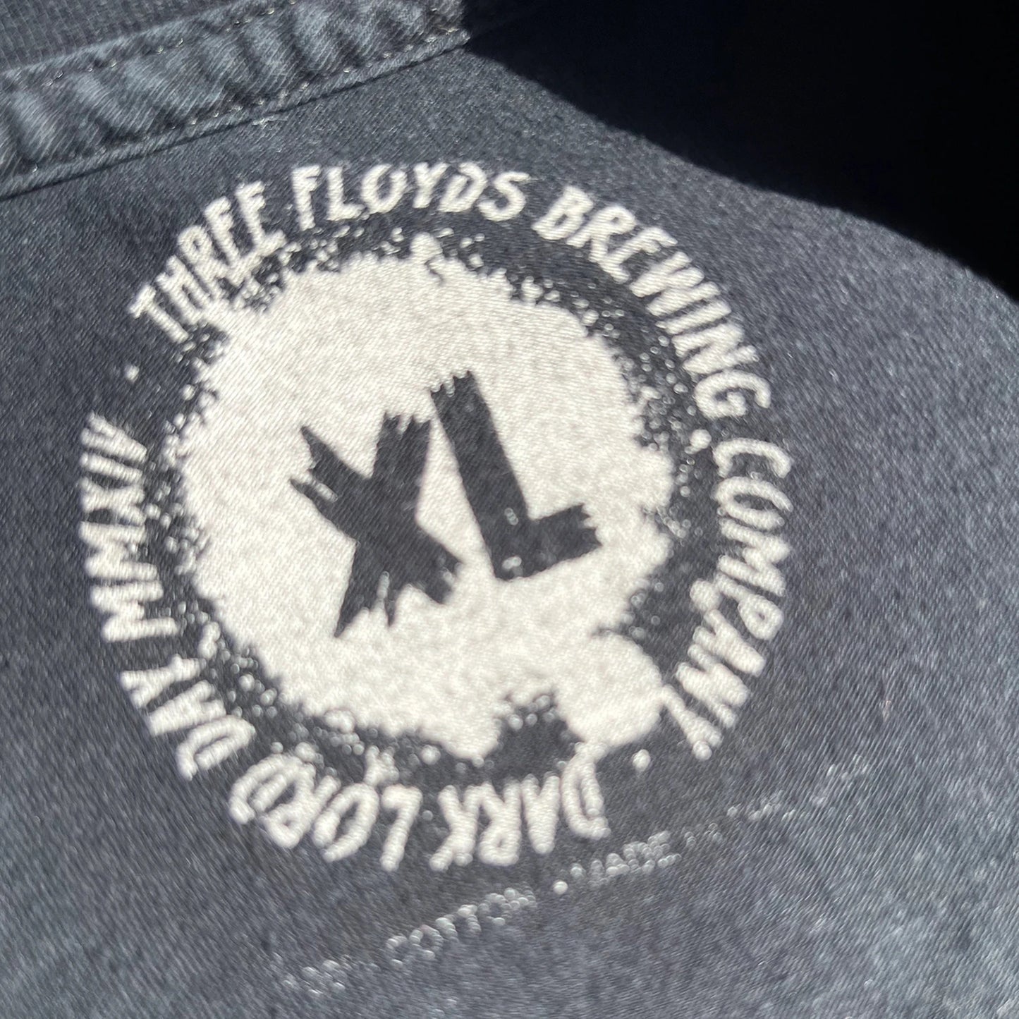 'Three Floyds Brewing Company' logo and text "Made in The USA on a black t-shirt